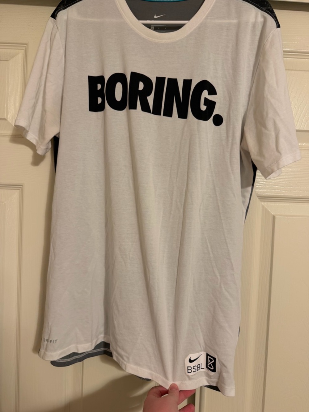 Nike Mike Trout Men’s Shirt BORING Size L Los Angeles Angels MLB
